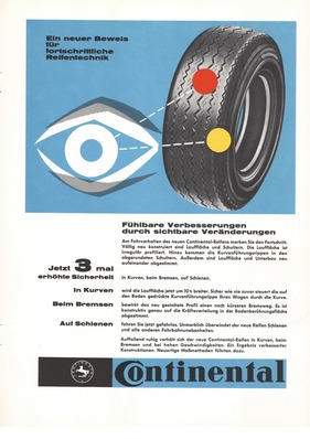 Reifenwerbung - Continental 1961