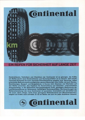 Reifenwerbung - Continental 1962