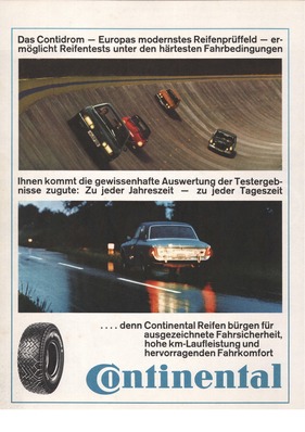 Reifenwerbung - Continental 1969