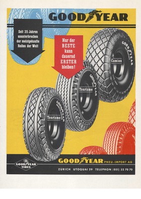 Reifenwerbung - Good Year 1951
