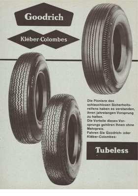 Reifenwerbung - Goodrich 1958