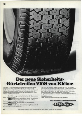 Reifenwerbung - Kleber 1973
