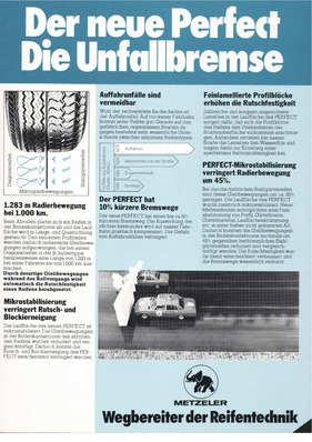 Reifenwerbung - Metzeler 1975