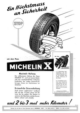 Reifenwerbung - Michelin 1957