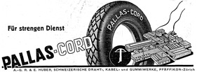 Reifenwerbung - Pallas-Cord 1935 Reifenwerbung - Pallas-Cord 1935