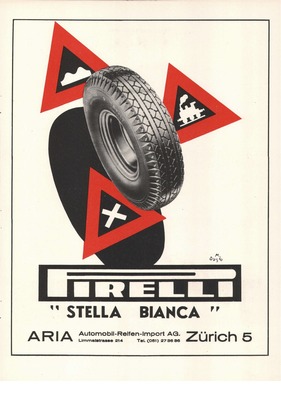 Reifenwerbung - Pirelli 1947