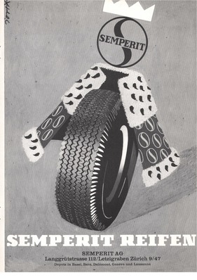Reifenwerbung - Semperit 1961