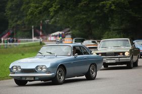 Bild Reliant Scimitar SE4 (1968) - der Corso der Freunde alten Blechs aller Marken Brugg (FABAM) am GP Brugger Schachen 2015