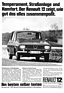 Renault 12 (1971) - Werbung - Temperament, Strassenlagen und Komfort