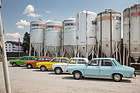 Renault 12 TL (1974) - mit damaligen Konkurrenten, z.B. Mazda 323, Toyota Corolla, VW Passat und Peugeot 204
