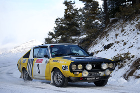 Renault 17 Gordini (1974) an der Rallye Monte Carlo Historique 2015