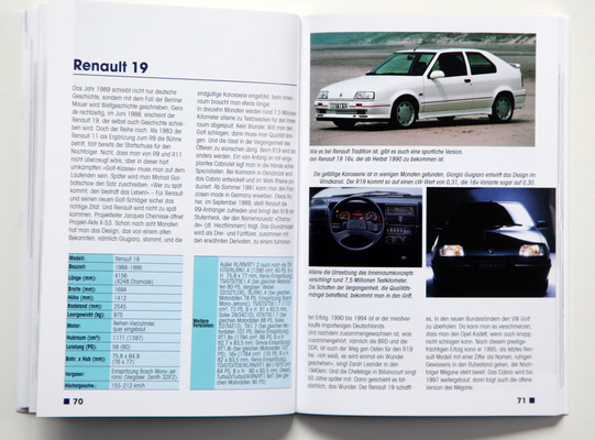 Renault 19 - Buch "Renault Typenkompass"