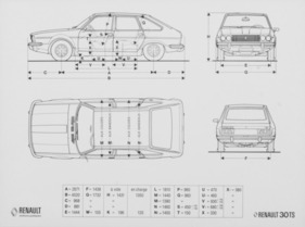 Renault 30 TS (1975) – Abmessungen
