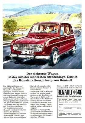Renault 4 (1969) – mit sicherer Strassenlage