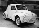 Renault 4 CV (1950) - Klein-Lieferwagen mit verschlossenen hinteren Seitenfenstern - Genfer Autosalon 1950