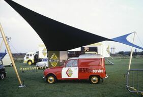 Renault 4 Fourgonnette (1961) - Support für das Rennsportteam