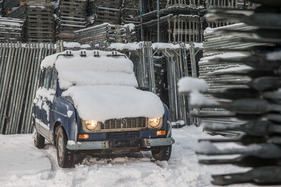 Renault 4 GTL (1985) - Schnee sahen diese Autos in Paris eher selten