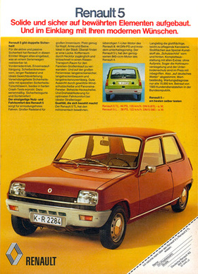 Renault 5 (1972) - Werbung in Deutschland