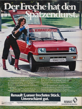 Renault 5 (1978) - Werbung - der Freche hat den Spatzendurst