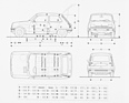 Bild: Renault 5 L (1974) – Abmessungen