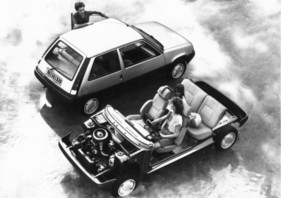Renault 5 TSE (1984) - ungewohnter Blick ins Interieur