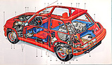 Renault 5 Turbo (1980) - Durchsichtszeichnung
