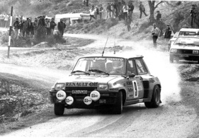 Renault 5 Turbo - Saby auf dem Renault Turbo bei der Rallye Monte Carlo 1982