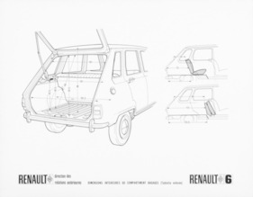 Renault 6 (1969) – die Dimensionen des Laderaums