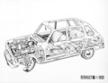 Renault 6 TL 1100 (1971) – Schnittzeichnung