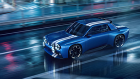Renault 8 Gordini Concept (2026) - Dynamic at Night (Rendering)