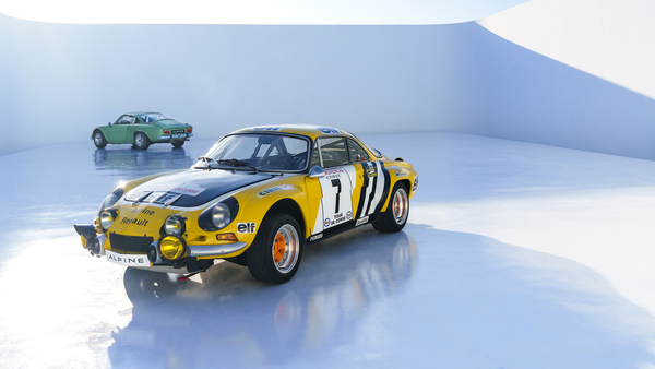 Image: Renault-Alpine A110 1800 S Groupe 4 (1975) - together with the last production Alpine A110 1600 SX from 1977