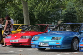 Renault-Alpine Le Mans - neben einer V6 GT - Rencontre Franco-Suisse Alpine 2019