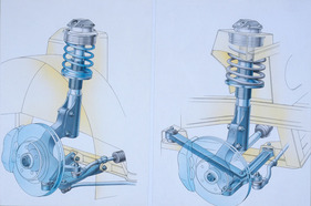 Renault Clio Sport V6 Trophy (1998) - Aufhängungstechnik der Cup-Version