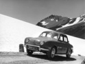Image: Renault Dauphine (1956) - At the Great St. Bernard