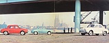 Renault Dauphine (1962) – Für den deutschen Verkaufsprospekt fotografiert vor der Kölner "Bahnhofskapelle" (© Archiv Automobil Revue) Renault Dauphine (1962) – Für den deutschen Verkaufsprospekt fotografiert vor der Kölner "Bahnhofskapelle" (© Archiv Automobil Revue)