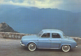 Renault Dauphine Gordini (1963) – dieses helle Blau war einer von zwei Metallic-Tönen (1963)