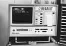 Renault-Diagnose-Tester mit Bildschirm-Dialog und Text- und Messwertdrucker - Genfer Automobilsalon 1979