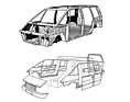 Renault Espace (1984) - Stahlstruktur und Kunststoffbeplankung