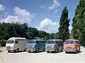 Renault Estafette (1960) – Die vier Karosserievarianten: Hochdach, Kastenwagen, Pritsche und Kleinbus