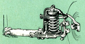Renault Fregate Amiral (1955) - Die Vorderrad-Aufhängung beim Frégate Amiral (1955)