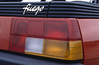 Renault Fuego (1980) - Fuego-Schriftzug auf dem Heck