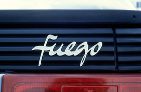 Renault Fuego (1981) - Schritzug auf dem Heck des GTX