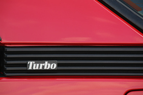 Renault Fuego Turbo (1984) - Turbo-Schriftzug auf der Flanke