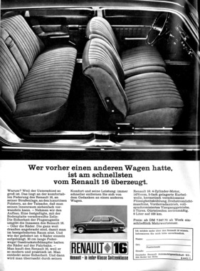 Renault R16 (1969) - Werbung aus dem Jahre 1969