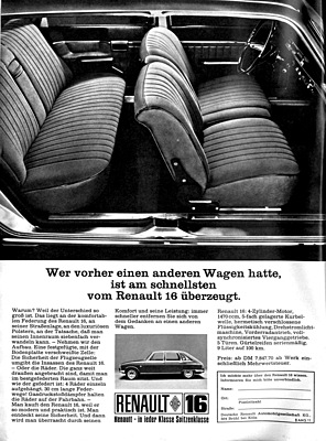 Renault R16 (1969) - Werbung aus dem Jahre 1969