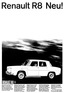 Renault R8 (1962) - Werbung für den R8 in Deutschland