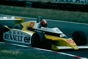 Renault RS10 (1979) - Die Seitenschürzen sind deutlich zu sehen (GP Deutschland in Hockenheim)