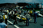 Renault RS10 (1979) - René Arnoux neben Alan Jones in der Startaufstellung zum GP Österreich in Zeltweg