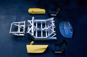 Renault Sport Spider (1995) - Blick auf die wichtigsten Komponenten