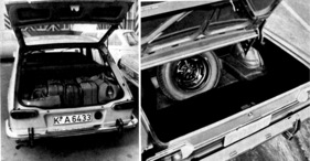 Renautl 16 TS und Ford 17 M RS (1968) - rund 400 Liter fasst der Kofferraum beim Renault, über 700 Liter beim Ford
